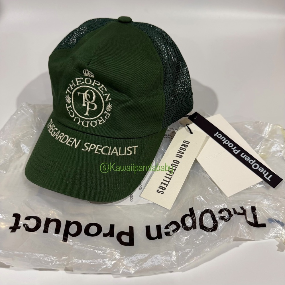 Rare New w/ Tag TheOpen Product Green Garden Specialist Trucker Hat Baseball Cap
